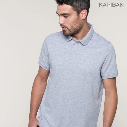 Polo kariban boutons pression homme