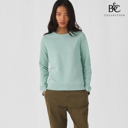sweat col rond b&c femme WW32B
