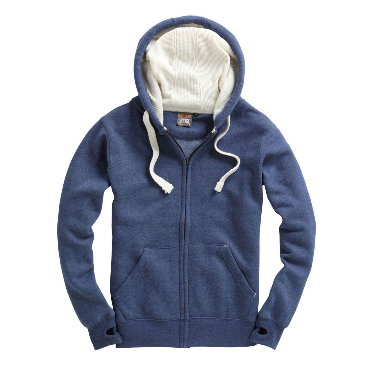 SWEATSHIRT COTTON RIDGE HOODIE ZIPPÉ – Image 2