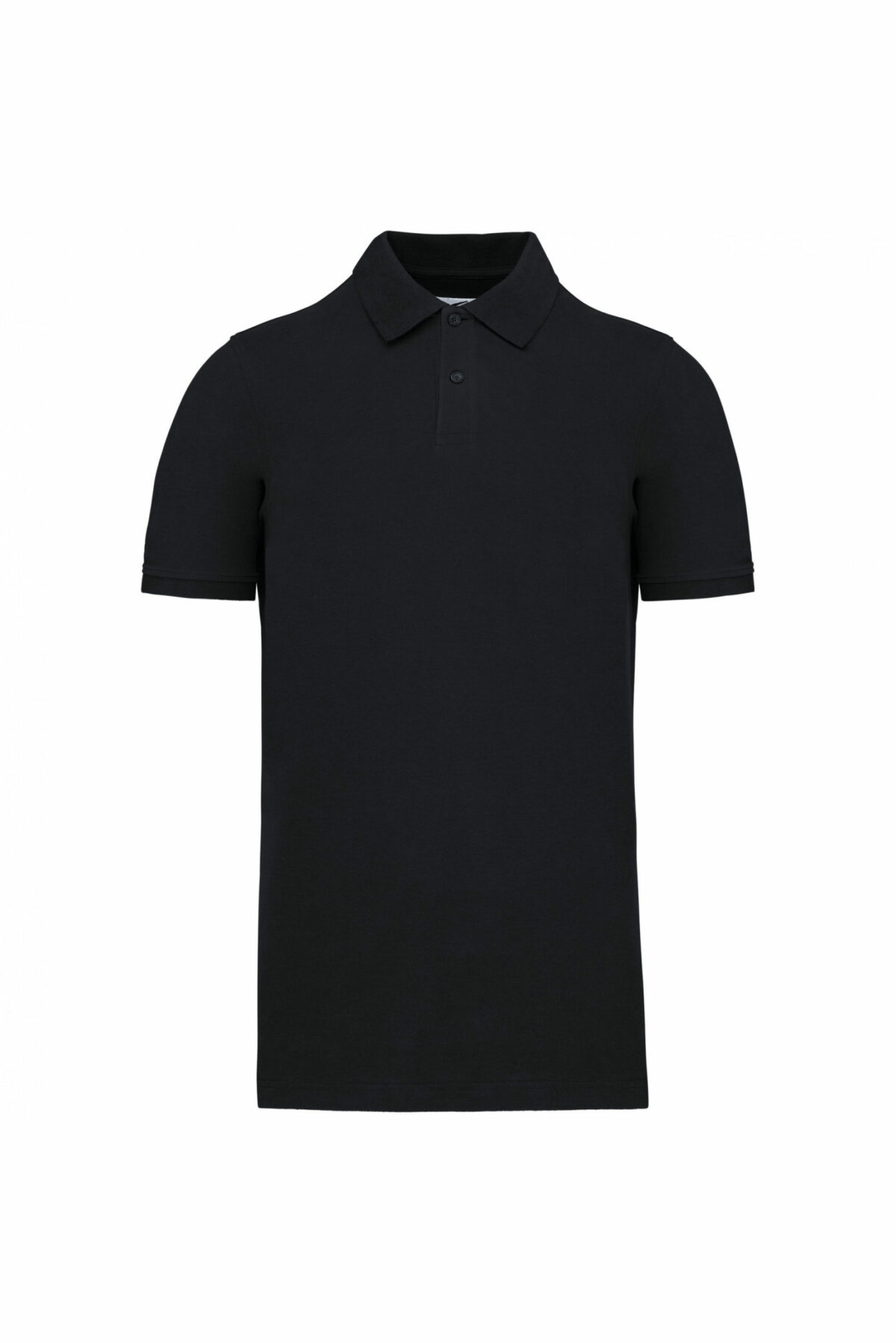 polo piqué homme manche courte noir
