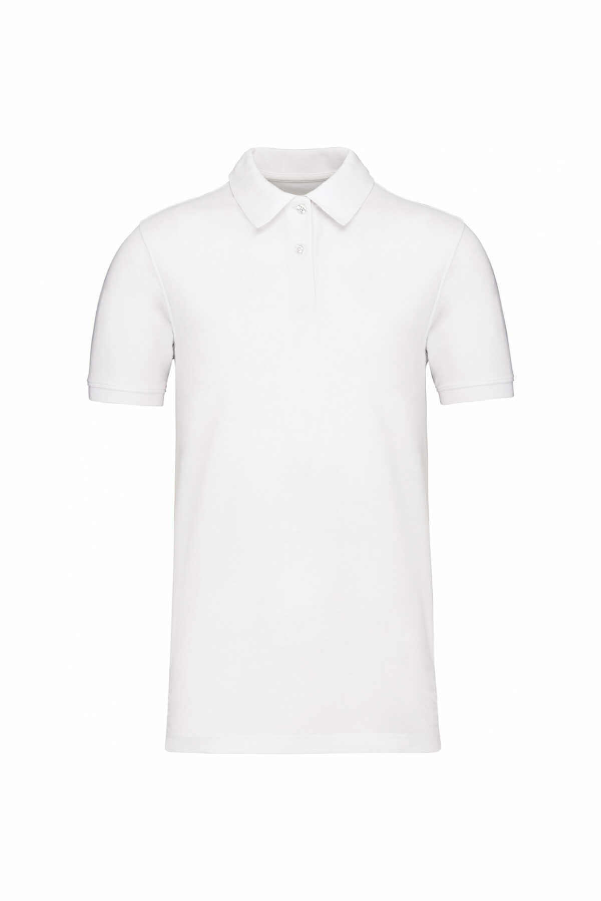 polo piqué homme manche courte blanc