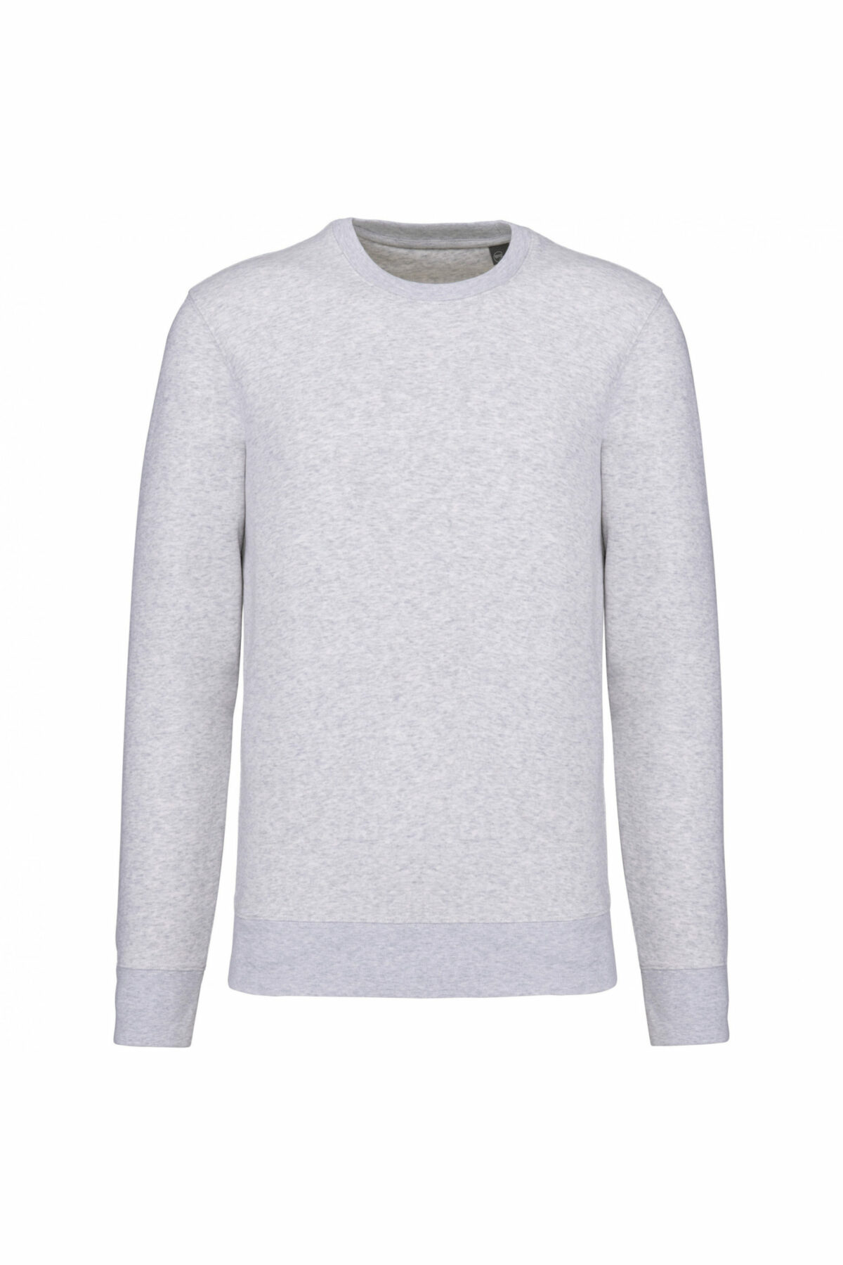 sweat col rond éco responsable gris cendré