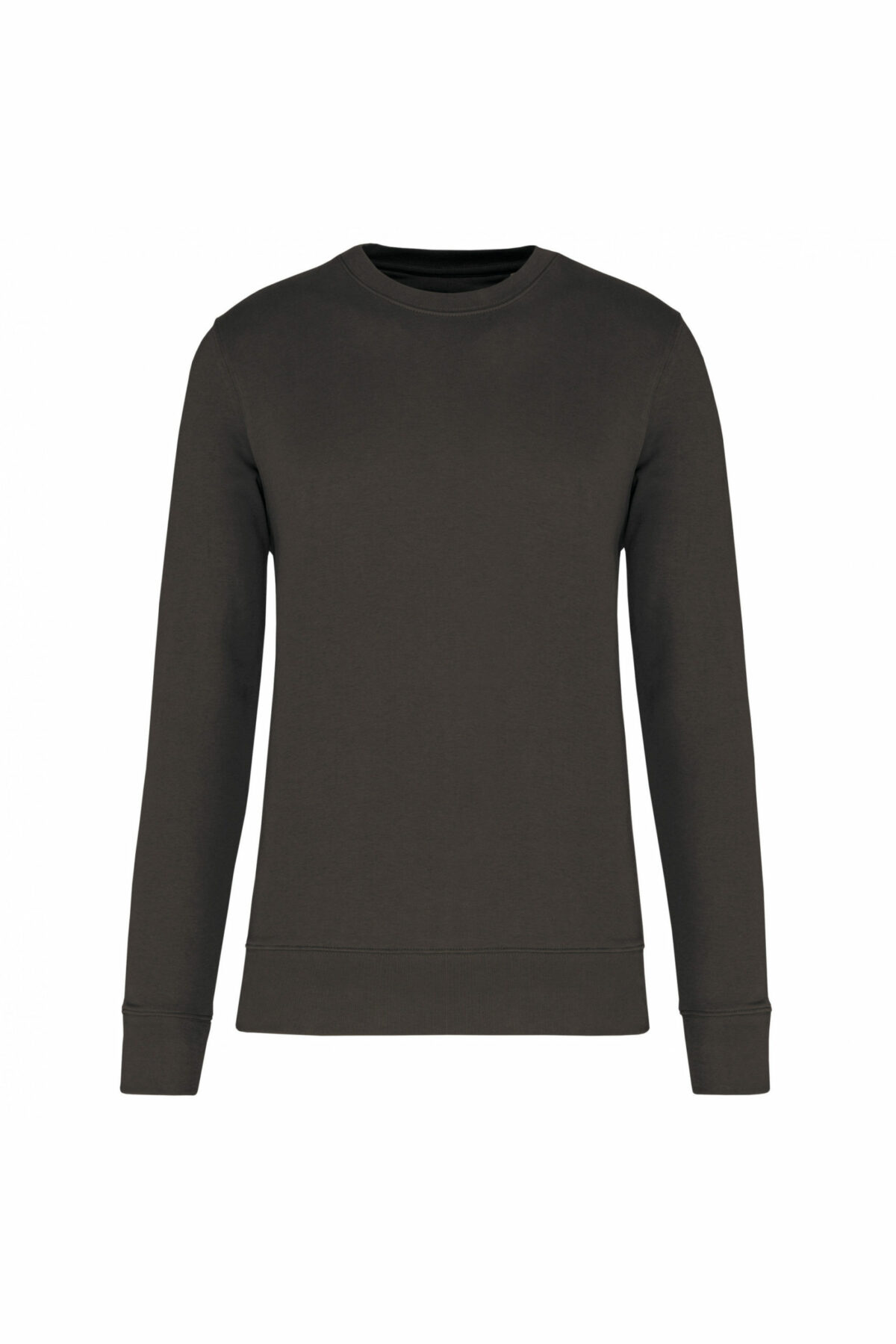 sweat col rond éco responsable gris foncé