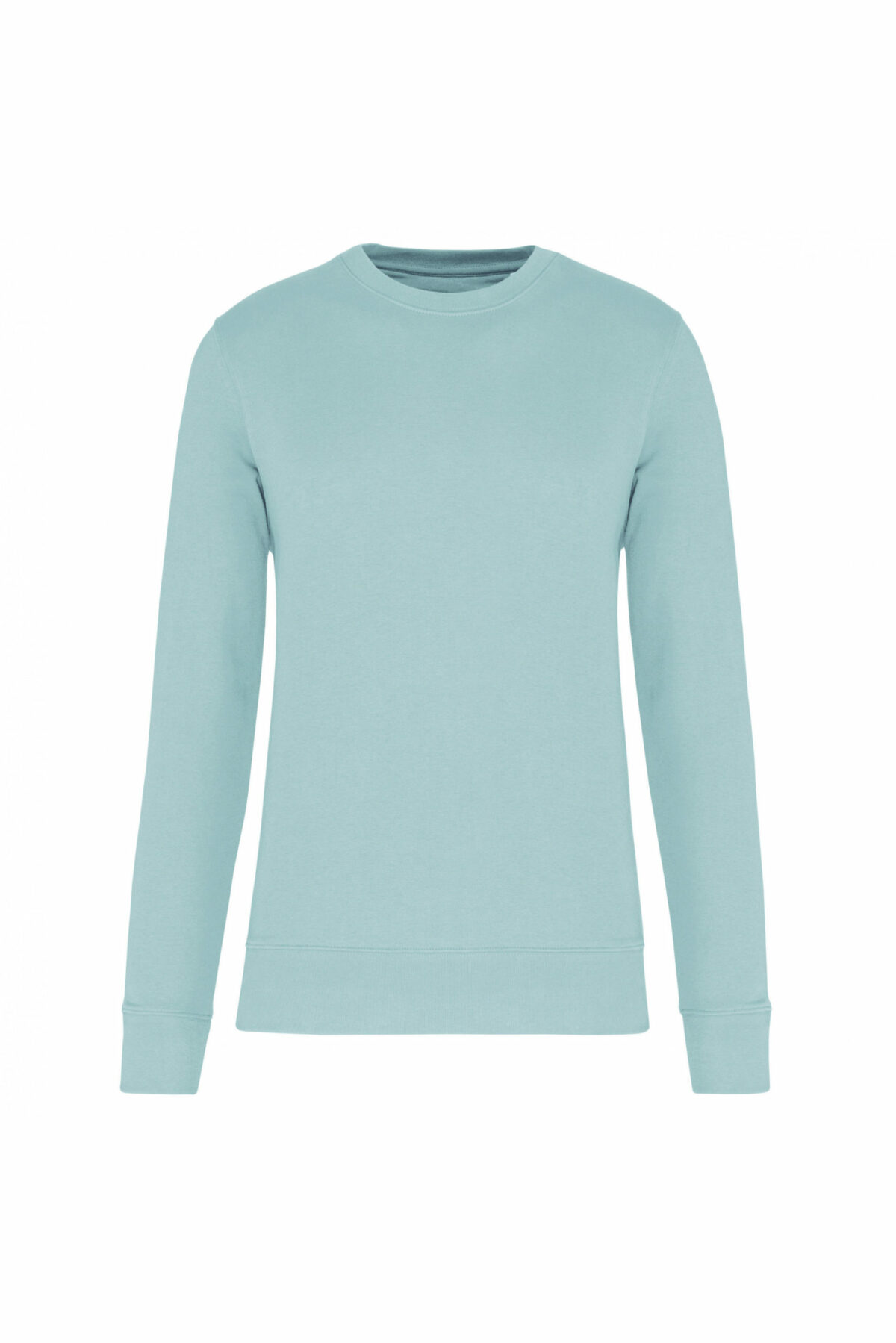 sweat col rond éco responsable menthe glacé