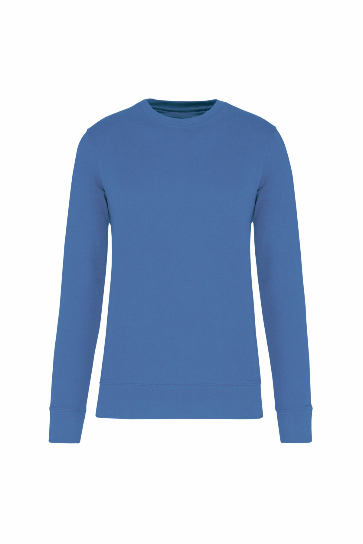 sweat col rond éco responsable bleu roi