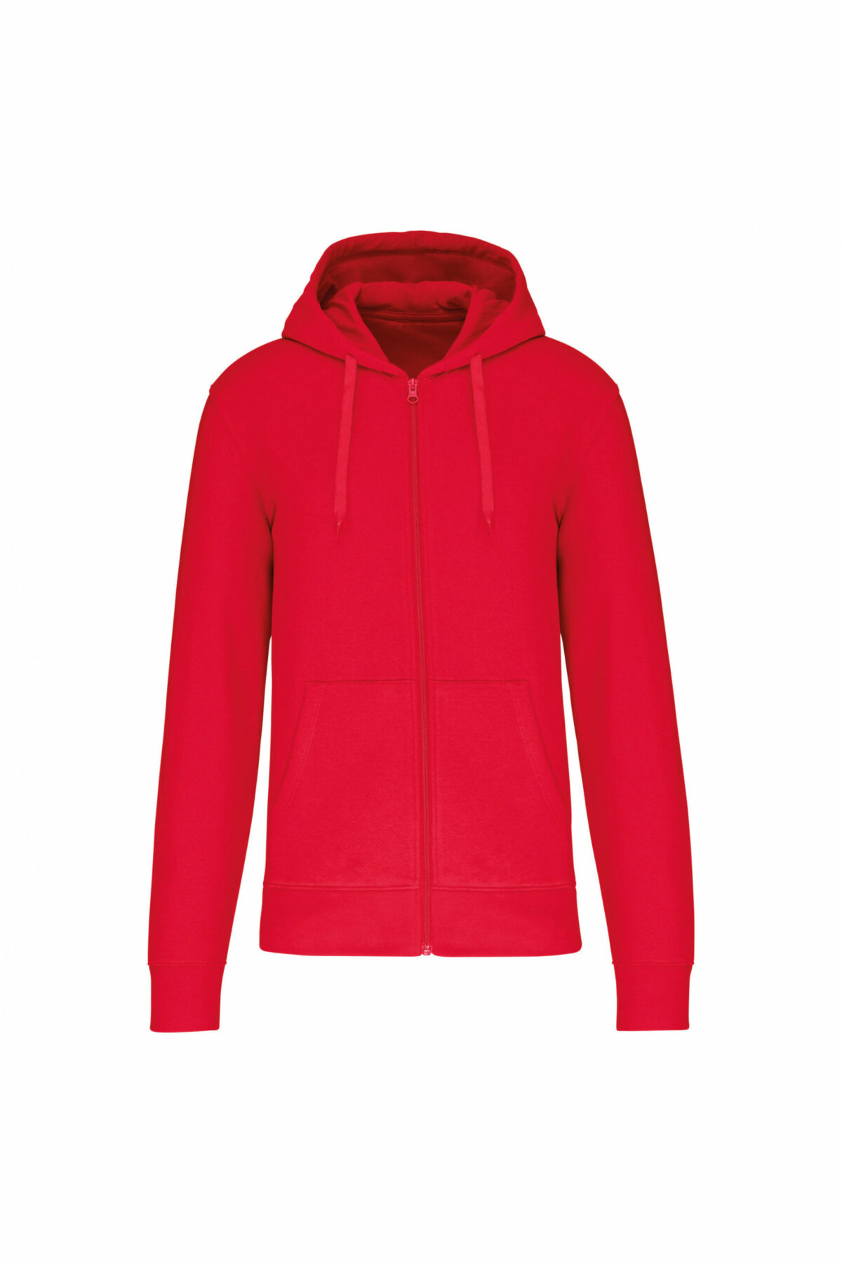 sweat éco responsable zippé homme rouge