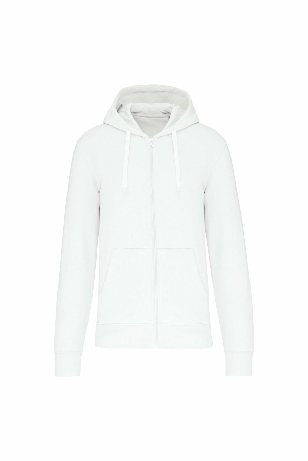 sweat éco responsable zippé homme blanc