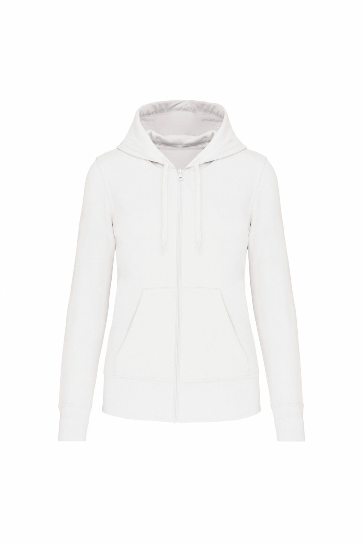 sweat éco responsable zippé femme blanc