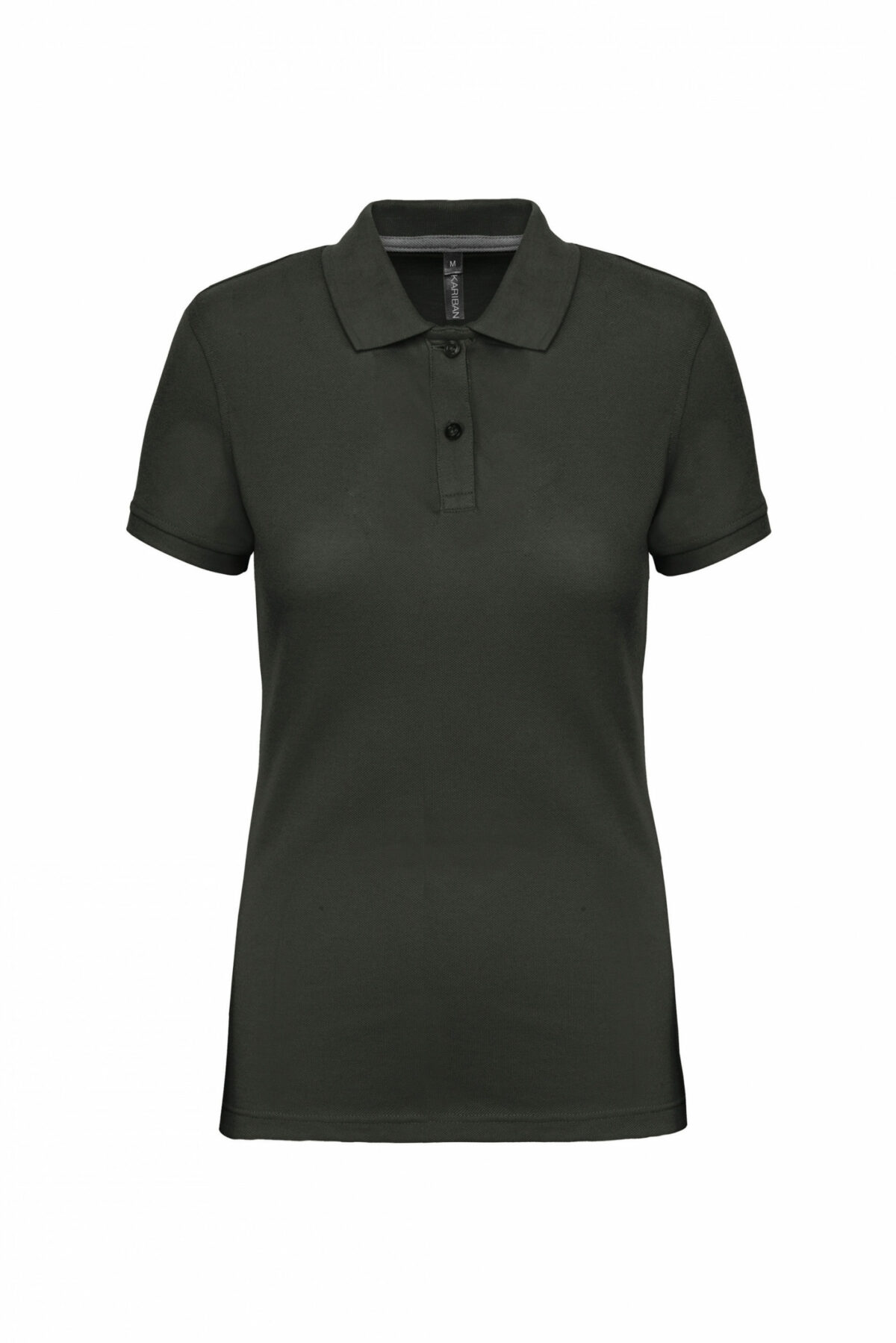 polo manches courtes femme gris sombre