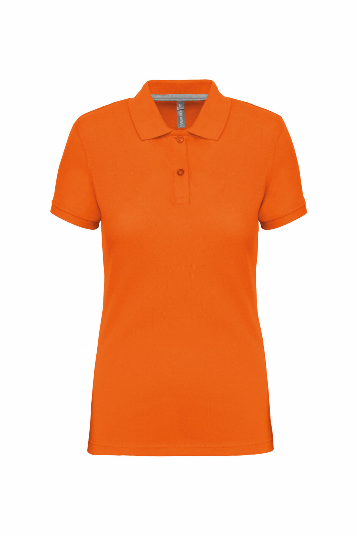 polo manches courtes orange femme