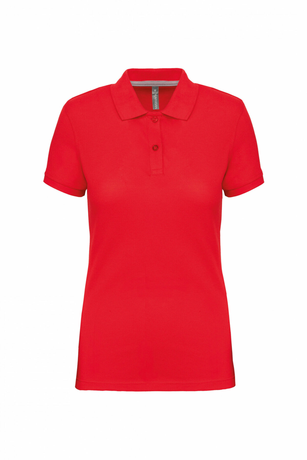 polo manches courtes femme rouge
