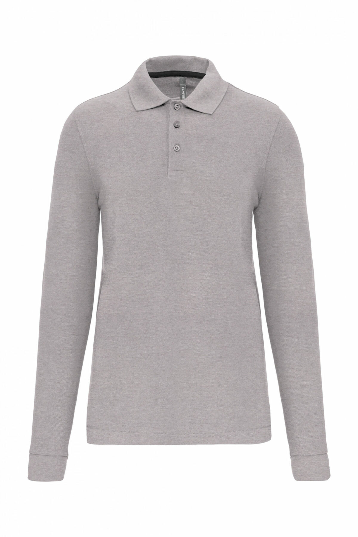 polo femme manche longue grise