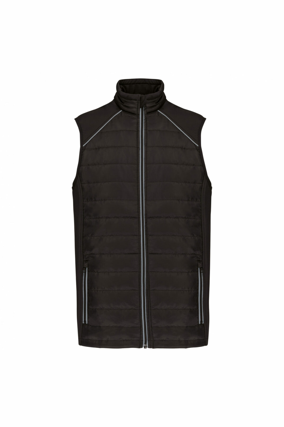 bodywarmer noir et argent