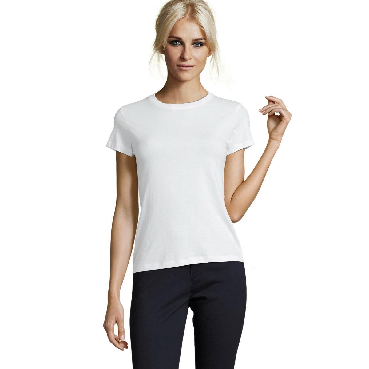 T-SHIRT SOL'S REGENT FEMME - Blanc